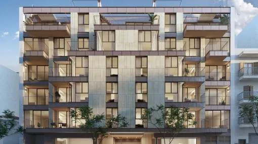 Spectacular and luxurious newly-constructed flat with terrace and pool in a desirable area of Palma Spectacular and luxurious newly-constructed flat with terrace and pool in a desirable area of Palma