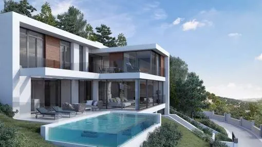Wonderful building plot with project and licence in Costa d'en Blanes Wonderful building plot with project and licence in Costa d'en Blanes