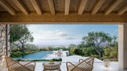 Approved construction project with an unobstructed view of Palma in S'Aranjassa