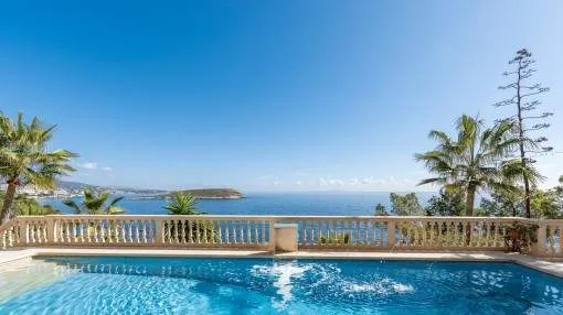 Fantastic sea view villa in first sea line and with direct access to the sea in Cala Vinyes Fantastic sea view villa in first sea line and with direct access to the sea in Cala Vinyes
