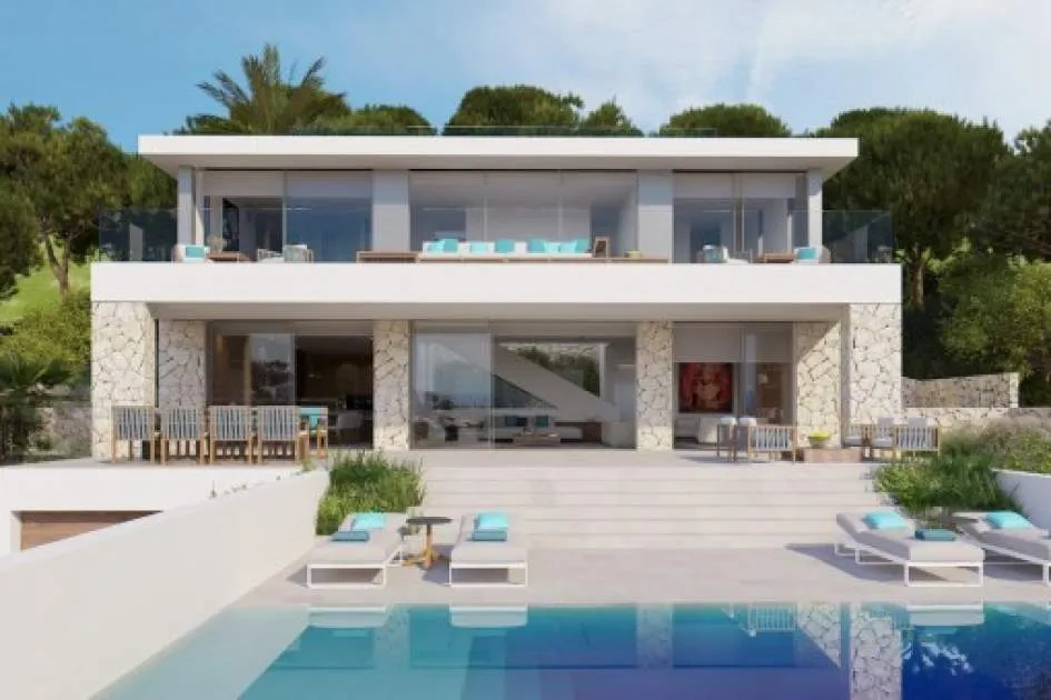 Designer-villa under construction with spectacular sea views in Costa d'en Blanes