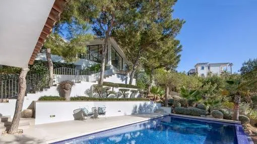 Beautiful property with modern flair in a spectacular location in Port Andratx Beautiful property with modern flair in a spectacular location in Port Andratx