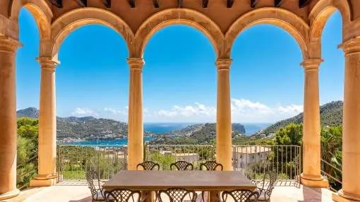Magnificent luxurious villa on the highest point of Puerto Andratx with spectacular views of the sea