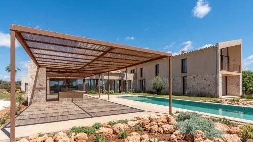 Dream finca with unique design, state-of-the-art technology and magnificent views near Ses Salines