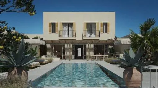 High-quality, newly-built town-house with pool quietly located in Ses Salines High-quality, newly-built town-house with pool quietly located in Ses Salines
