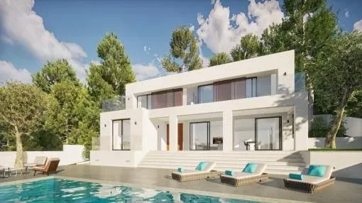 Impressive newly-built villa with sea views in Santa Ponsa