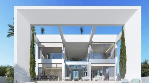 Luxurious newly-built villa on the 1st sea line next to the harbour of Port Adriano Luxurious newly-built villa on the 1st sea line next to the harbour of Port Adriano