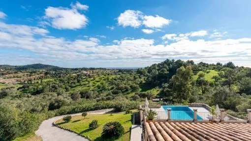 Grand finca-property near to Es Carritxo with enchanting panoramic views of the mountains as far as the sea