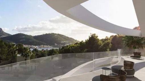 Modern, newly-built villa with pool and sea views in Port Andratx Modern, newly-built villa with pool and sea views in Port Andratx