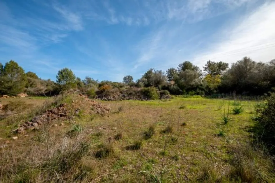 Wonderful, large finca building-plot with approved construction project near to Sencelles