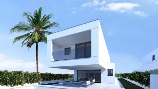 Minimalistic villa in quiet side street close to the beach of Son Serra de Marina Minimalistic villa in quiet side street close to the beach of Son Serra de Marina