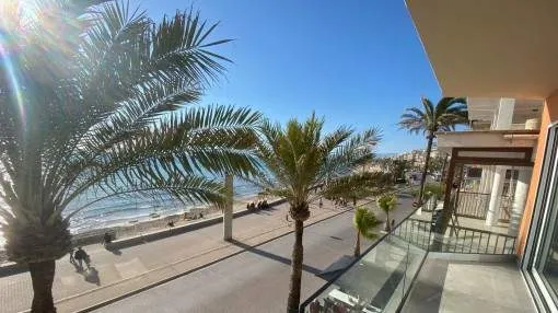 Completely-renovated apartment on the first sea line on the Playa de Palma