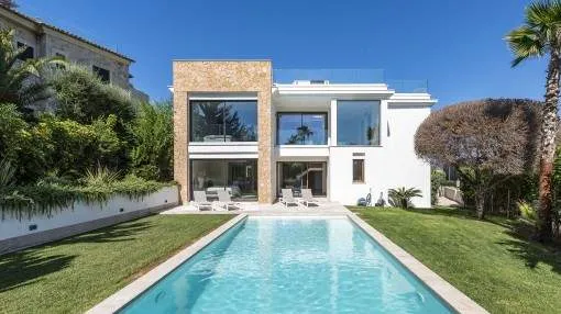 Beautiful newly-built villa with pool in the exclusive area of Santa Ponsa