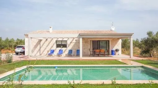 Mediterranean-style,natural stone Finca being constructed near to Can Picafort