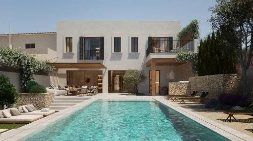 Enchanting, newly-built town-house with large garden and the highest comfort in Ses Salines Enchanting, newly-built town-house with large garden and the highest comfort in Ses Salines