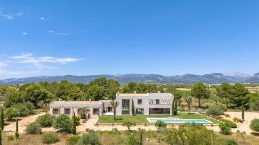 Exclusive newly-built finca with views of the Tramuntana mountains in Santa Maria