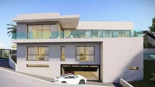 Newly-built villa project with pool in Costa d'en Blanes Newly-built villa project with pool in Costa d'en Blanes