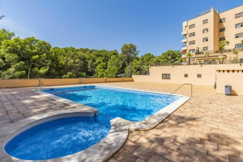 Bright, renovated penthouse with pool and parking in Cala Mayor