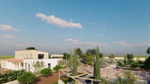 Exclusive finca building plot with construction licence in Algaida Exclusive finca building plot with construction licence in Algaida