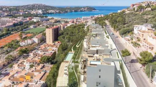 High-quality modern apartment with 2 terraces in a newly-built residential complex in Santa Ponsa