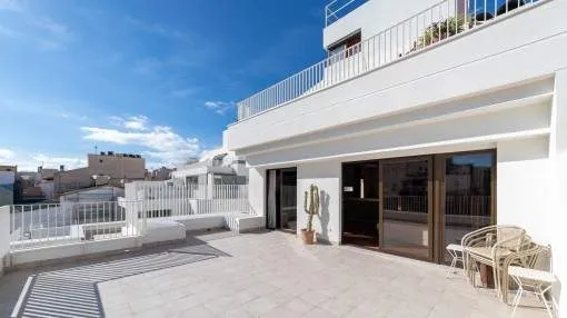 Two separate apartments with large terraces in the new Gomila Centre in the trendy district of El Terreno