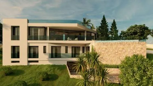 Spectacular, newly-built villa with sea views in a unique elevated location in Costa den Blanes Spectacular, newly-built villa with sea views in a unique elevated location in Costa den Blanes