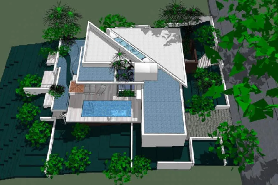 Villa construction project with pool and sea view in Santa Ponsa