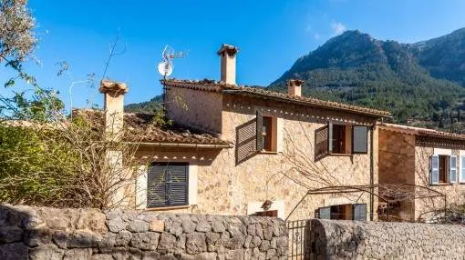 Village-house with magnificent views of the mountains and the sea in the picturesque village of Deiá