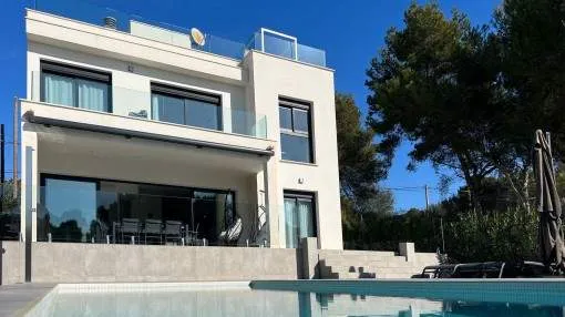 Modern villa with pool and sea views in Cala Pi Modern villa with pool and sea views in Cala Pi
