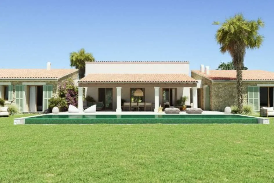 Quietly-situated, newly-built finca with sweeping views in Petra