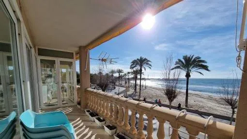 Unique penthouse on the 1st sea line on the Playa de Palma