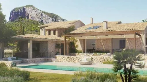 Luxurious newly-constructed finca in Alaró - relaxation in an idyllic atmosphere