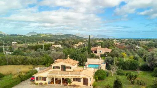 Finca with pool, privacy, granny apartment and rental license near Golf Pollensa