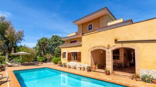 Imposing villa with pool near to the coast in Ses Palmeras Imposing villa with pool near to the coast in Ses Palmeras