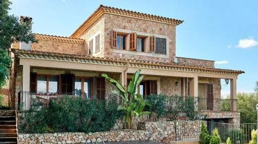 Fantastic Mediterranean style villa  in Santa Eugeniawith swimming pool