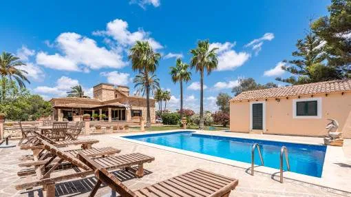 Charming finca estate with great privacy and touristic rental license near to Ses Salines Charming finca estate with great privacy and touristic rental license near to Ses Salines