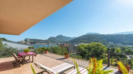 Elegant villa in an elevated location with stunning sea views in Port de Soller