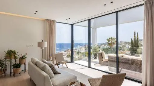 Newly-construction duplex penthouse with private roof terrace, pool and fantastic sea views in San Augustin