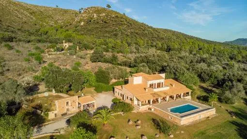 Dream finca with mature trees and pool near Arta