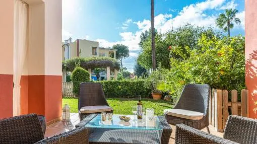 Bright garden-apartment directly on the Santa Ponsa golf course