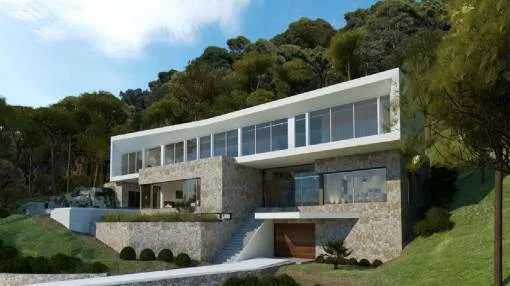 Fantastic new villa project in Portals Vells with wonderful sea views