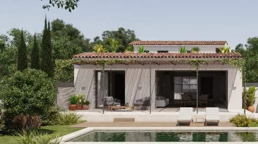 Modern, detached newly-built village-house with pool and panorama roof terrace in Establiments Modern, detached newly-built village-house with pool and panorama roof terrace in Establiments