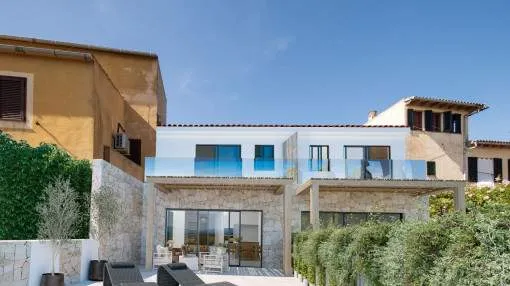 Townhouse project with garage and pool in Maria de la Salut
