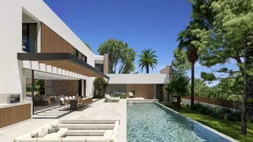 High-quality newly built villa with exclusive design elements in Nova Santa Ponsa
