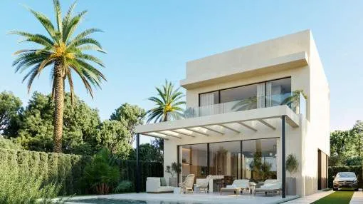 Exquisite newly built villa with saltwater pool near the Port Adriano marina