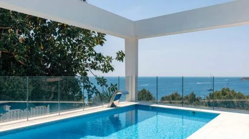 New build villa with fantastic sea views in Costa de en Blanes