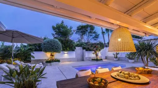 Refurbished, top-quality villa with pool and sweeping sea views in Sol de Mallorca Refurbished, top-quality villa with pool and sweeping sea views in Sol de Mallorca