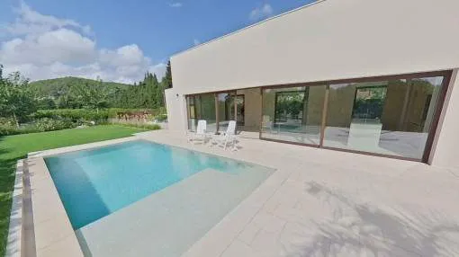 Stylish newly-built chalet with pool, garden and great privacy in Crestatx Stylish newly-built chalet with pool, garden and great privacy in Crestatx