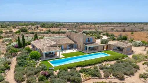Fantastic natural stone finca with pool and stunning views near Ses Salines Fantastic natural stone finca with pool and stunning views near Ses Salines