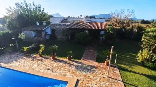 Charming finca with pool, touristic rental licence and mountain views in Pollensa